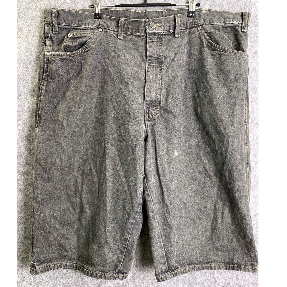 Vintage Y2K Dickies Carpenter Shorts‎ Black Faded Loose Fit Workwear 44